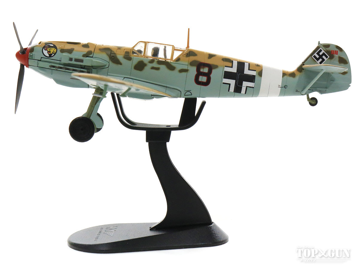 Bf109E-7/Trop (Tropical version) German Air Force No. 27 Fighter Wing, 2nd Squadron, Lieutenant Franz Elles's aircraft "Black 8" April 1941 1/48 [HA8703]