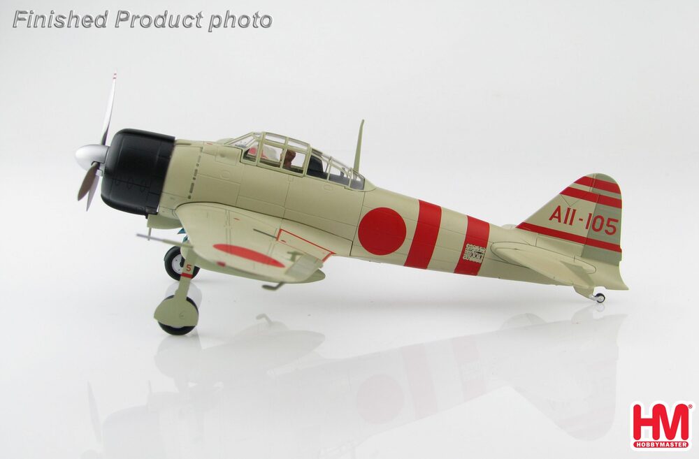 Mitsubishi A6M2 Zero Type 1 Carrier Fighter Model 2 (Model 21) Imperial Navy Kaga Fighter Squadron 1st Attack Squadron Air Superiority Squadron Captain Shiga Yoshio's aircraft at the time of the attack on Pearl Harbor in 1941 AII-105 1/48 [HA8809]