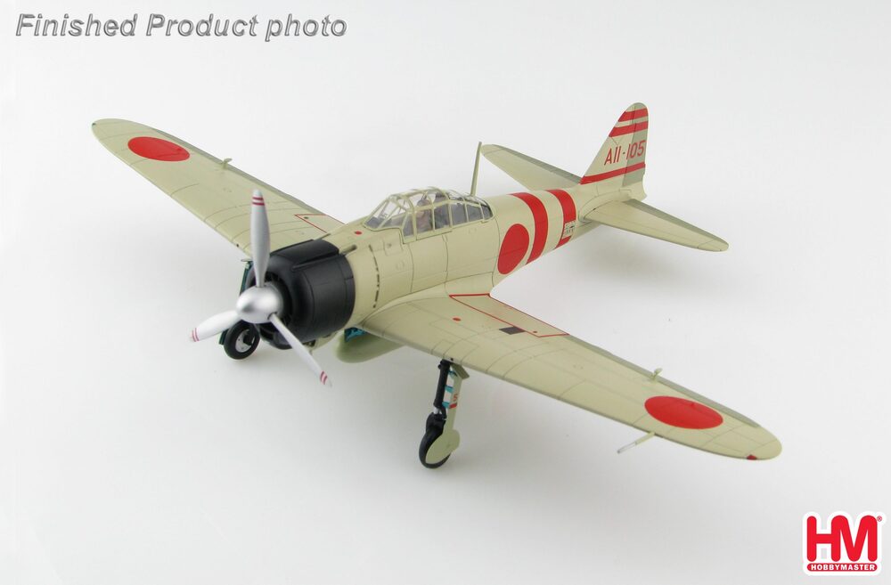 Mitsubishi A6M2 Zero Type 1 Carrier Fighter Model 2 (Model 21) Imperial Navy Kaga Fighter Squadron 1st Attack Squadron Air Superiority Squadron Captain Shiga Yoshio's aircraft at the time of the attack on Pearl Harbor in 1941 AII-105 1/48 [HA8809]