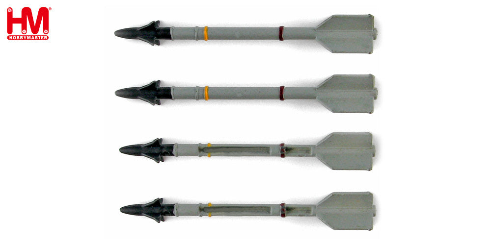 AIM-9L サイドワインダー空対空ミサイル（4本セット） 1/72 [HW1005]