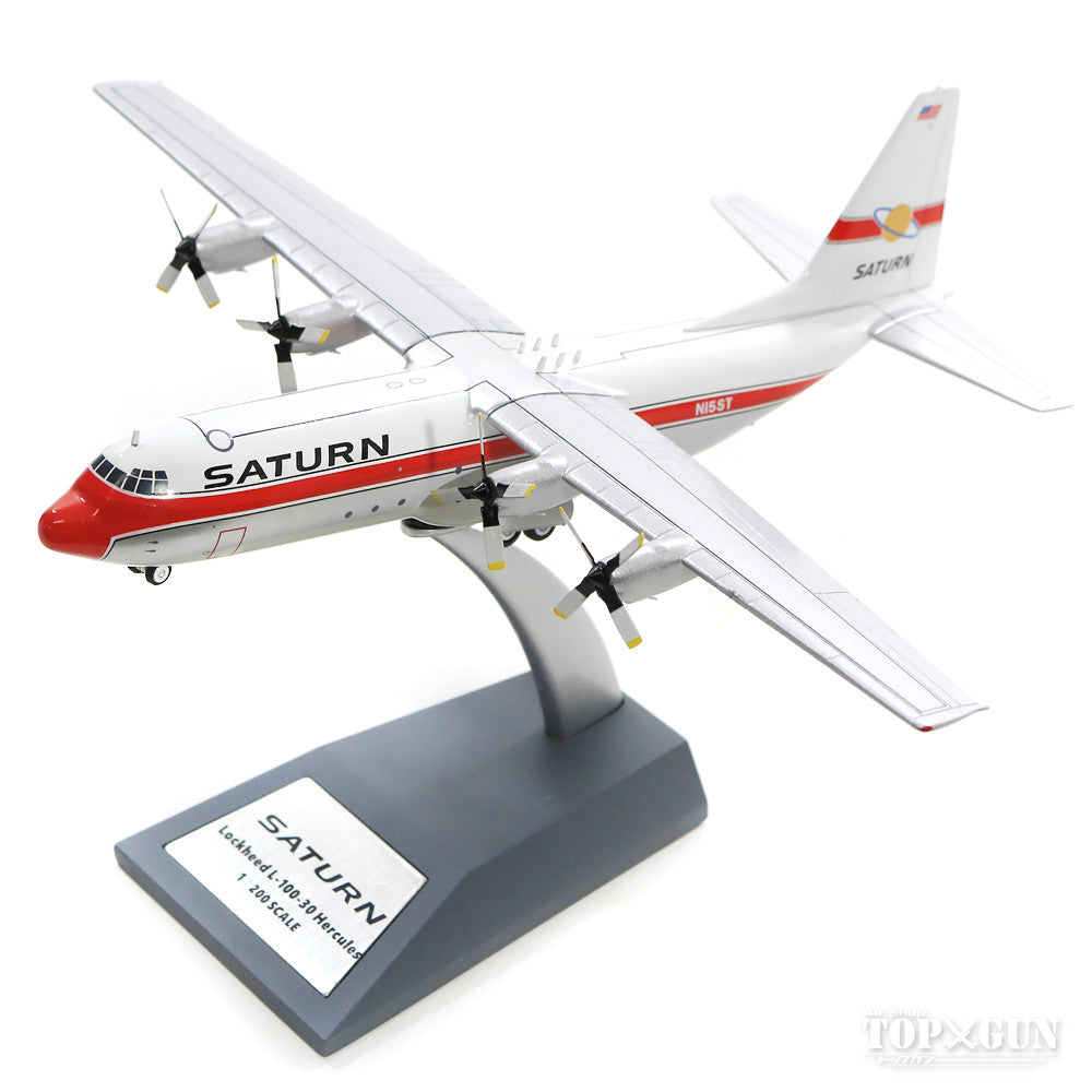 L-100-30（C-130／L-382G） サターン・エアウェイズ 70年代 （スタンド付属） N15ST 1/200 ※金属製 [IF1301218]