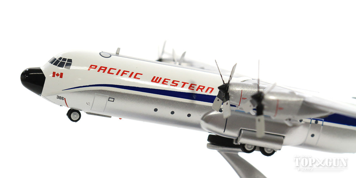 L-100-20 Pacific Western Airlines 1970s (stand included) C-FPWK 1/200 *Made of metal [IF130PW1117]