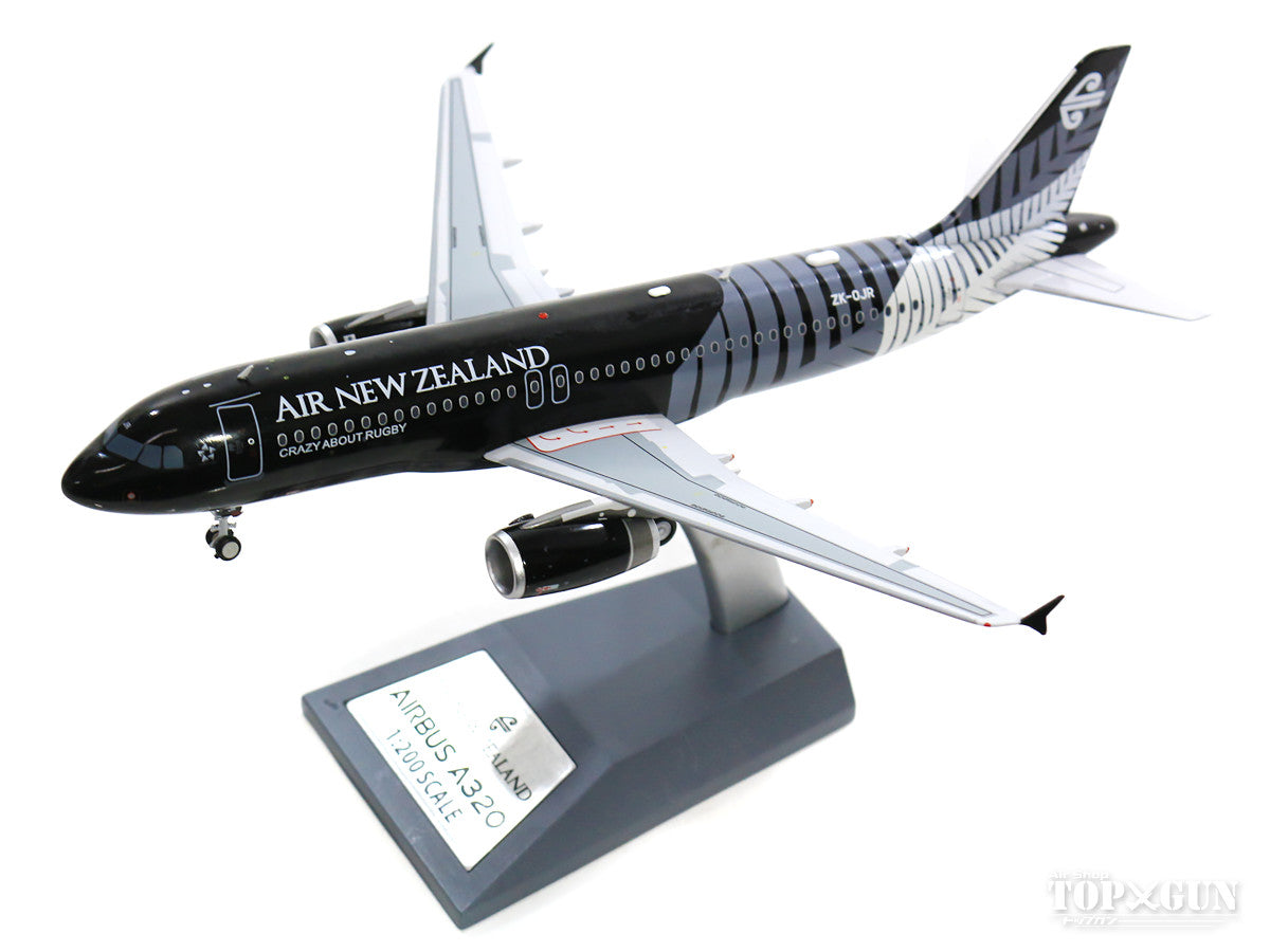 A320 Air New Zealand Special Paint "All Blacks" (Stand Included) ZK-OJR 1/200 *Made of metal [IF3200417]