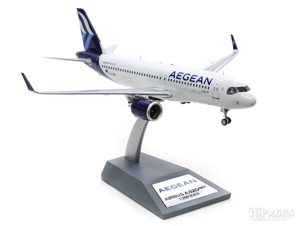 A320SL エーゲ航空（ギリシャ)　スタンド付属 SX-NEO 1/200 ※金属製 [IF320NA30420]