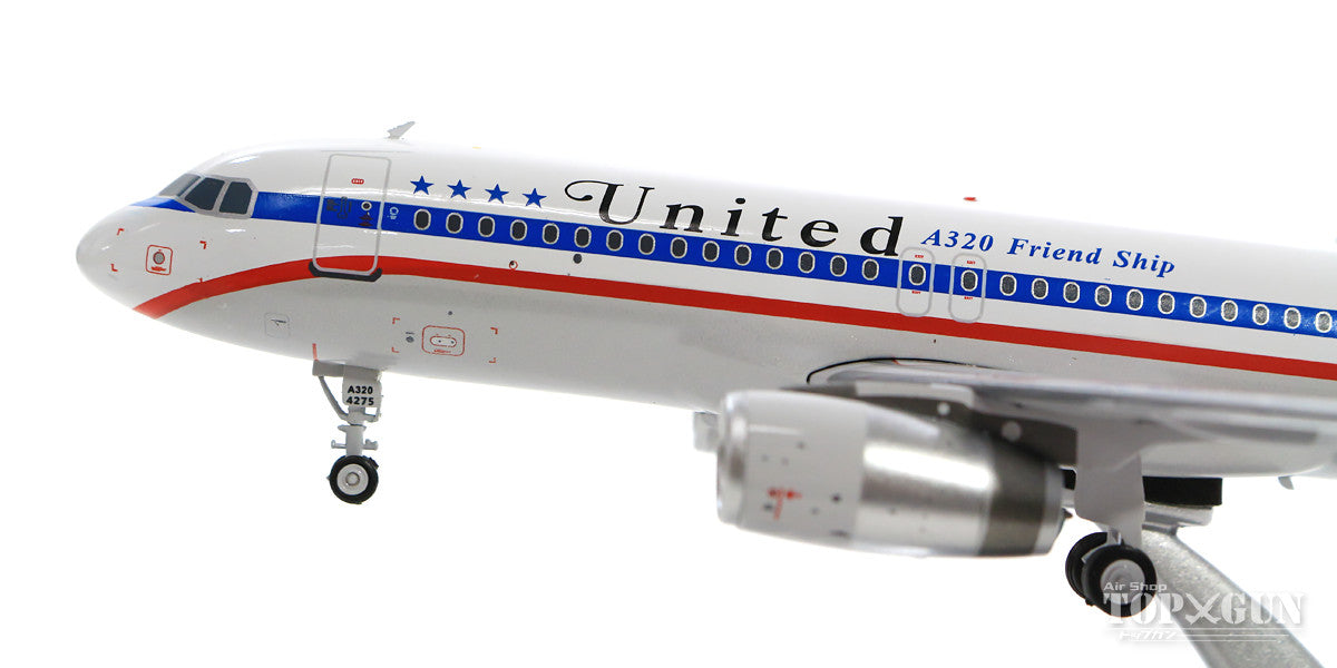 A320 United Airlines Special Paint "A320 Friend Ship/70s Retro" N475UA (stand included) 1/200 *Made of metal [IF322UA008]