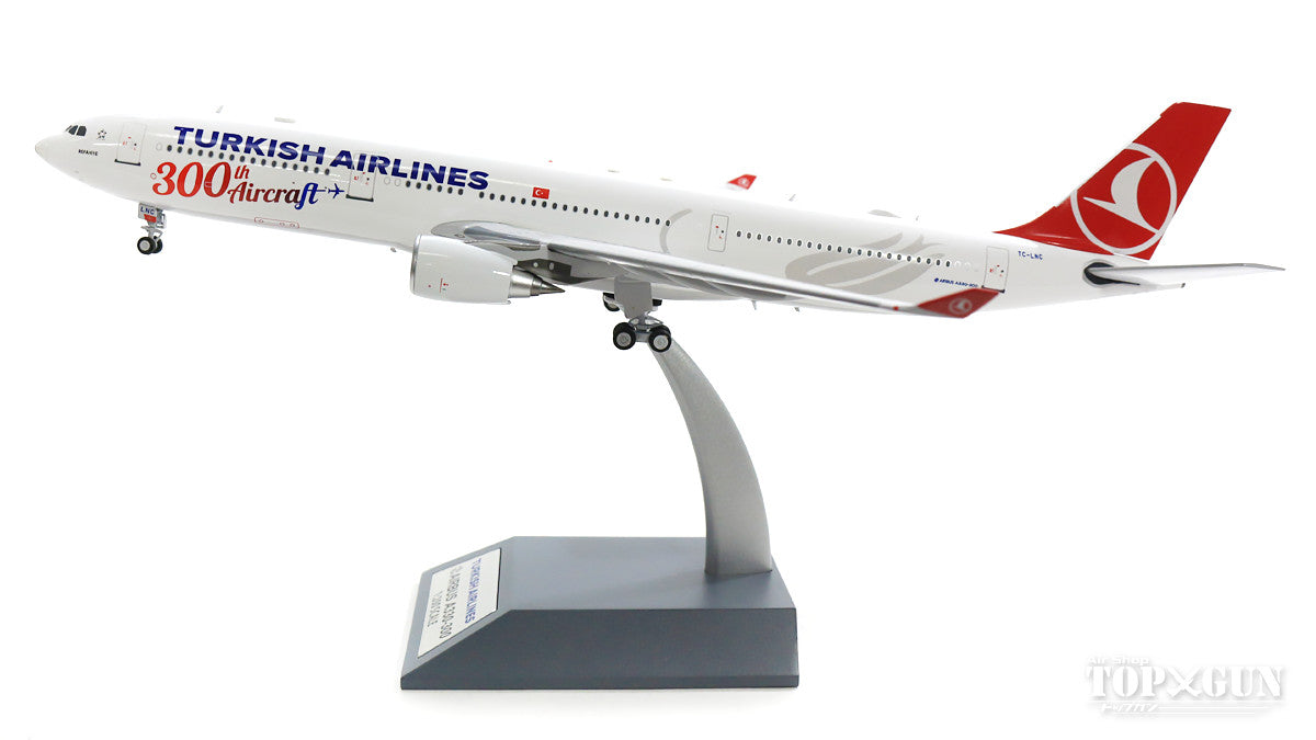 A330-300 Turkish Airlines (stand included) special paint "300th aircraft received" 2016 TC-LNC 1/200 *Made of metal [IF333TK0918]