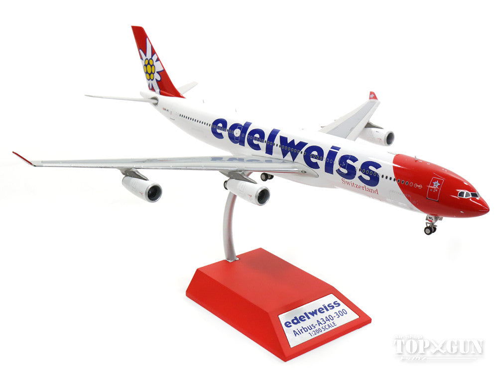 A340-300 Edelweiss Airlines New Paint (Stand Included) HB-JMG 1/200 *Made of metal [IF3401216]