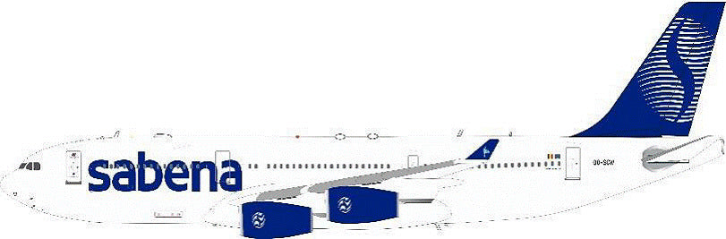 A340-200 Sabena Belgian Airlines circa 1996 (stand included) OO-SCW 1/200 [IF342SB0520]