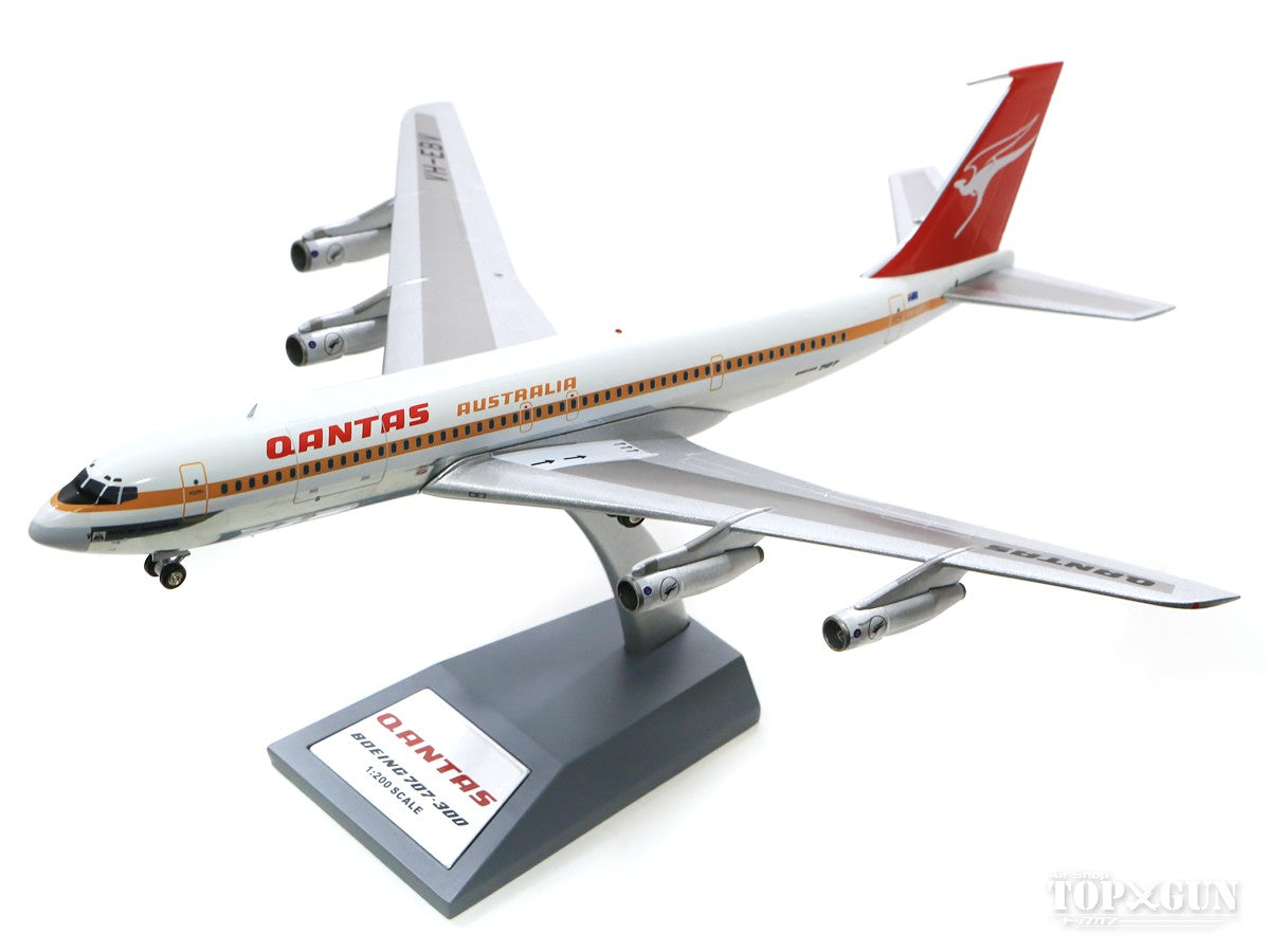 707-300C カンタス航空 VH-EBV Polished With Stand 1/200 [IF707QF1119P]