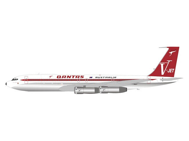InFlight200 707-300 カンタス・オーストラリア航空 VH-EAI スタンド