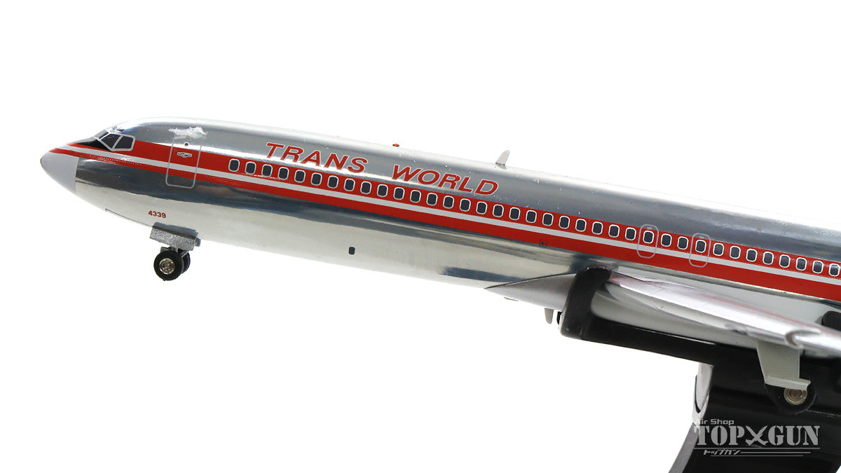 727-200 TWA Trans World Airlines 1970s Gray/Red Line (Stand Included) N64339 1/200 *Made of metal [IF722TW1018P]