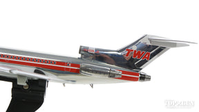 727-200 TWAトランスワールド航空 70年代 グレー／赤線 （スタンド付属） N64339 1/200 ※金属製 [IF722TW1018P]