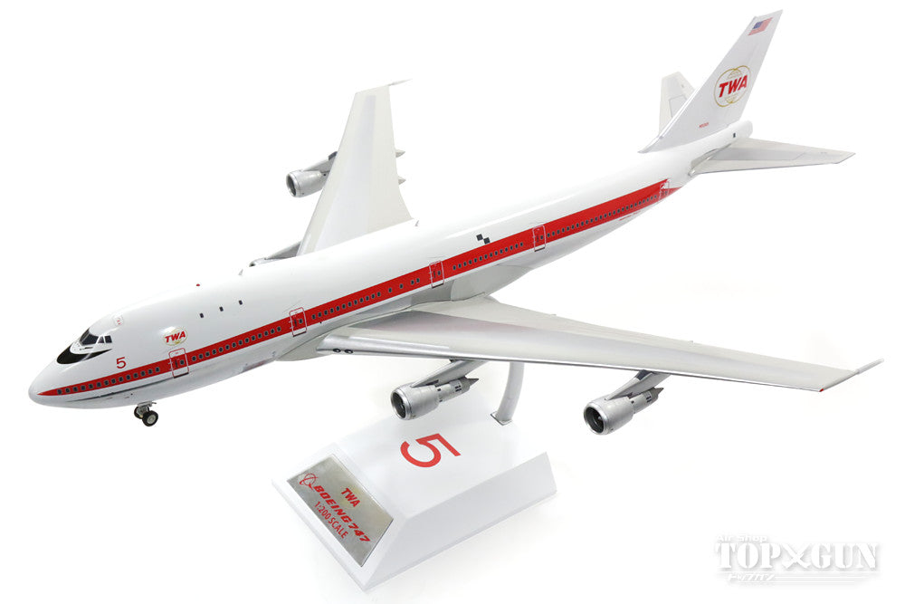 747-100 TWA Trans World Airlines 1970s Polished finish (stand included) N93101 1/200 *Made of metal [IF7411116P]