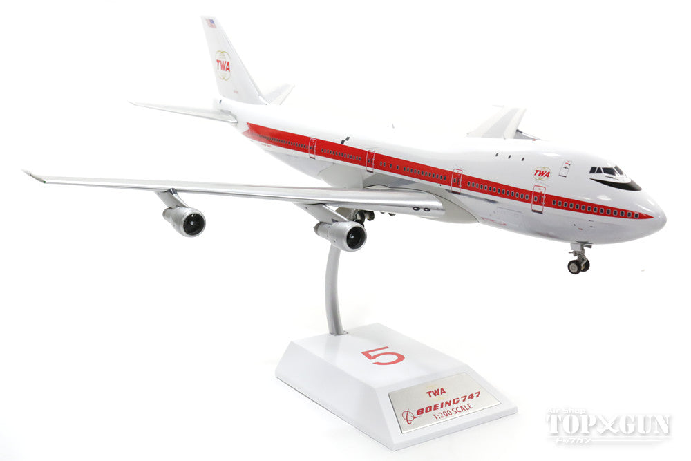 747-100 TWA Trans World Airlines 1970s Polished finish (stand included) N93101 1/200 *Made of metal [IF7411116P]