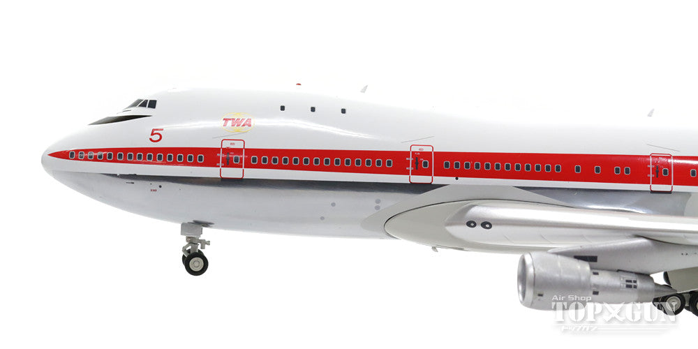 747-100 TWAトランスワールド航空 70年代 ポリッシュ仕上　（スタンド付属） N93101 1/200 ※金属製 [IF7411116P]