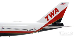 747-100 TWAトランスワールド航空 90年代 N17010 (スタンド付属) 1/200 ※金属製 [IF7411215]