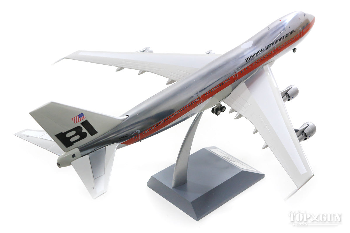 747-100 Braniff International Airlines Polished finish (stand included) circa 1979 N9666 1/200 [IF741BN1218P]