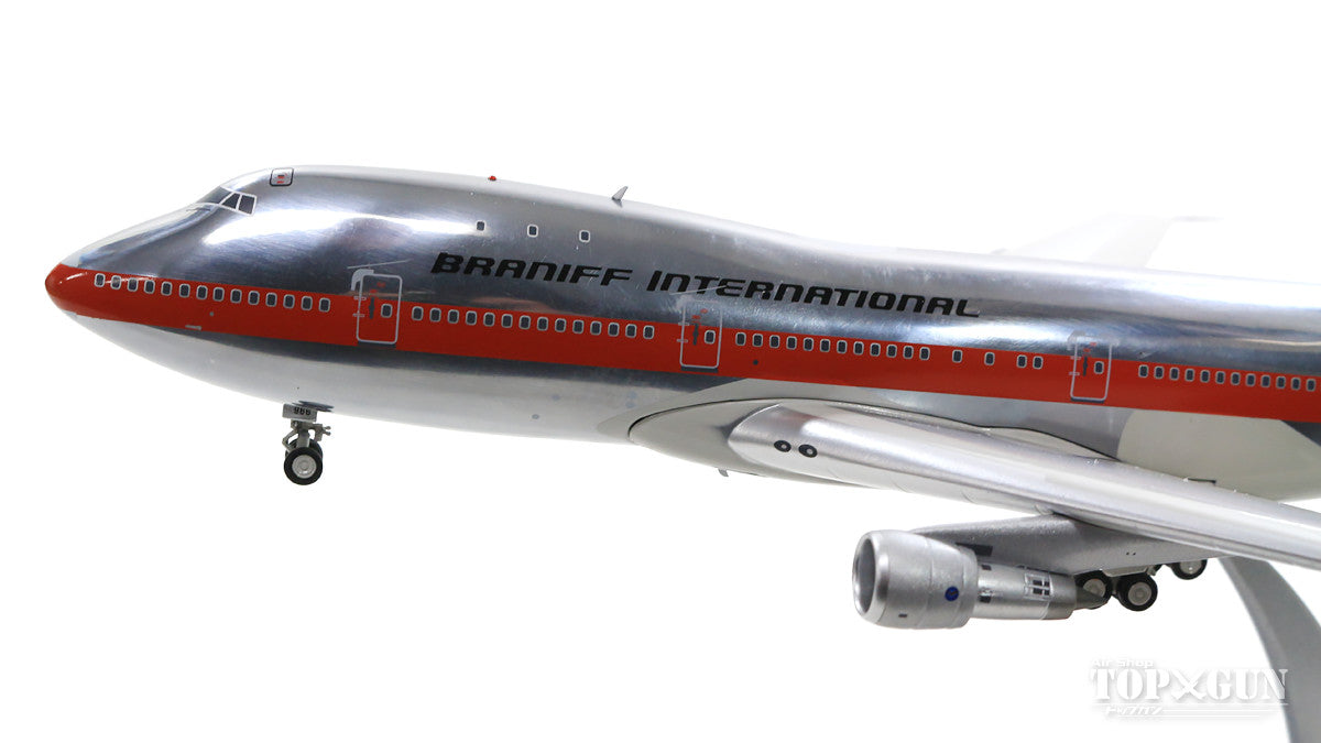 747-100 Braniff International Airlines Polished finish (stand included) circa 1979 N9666 1/200 [IF741BN1218P]