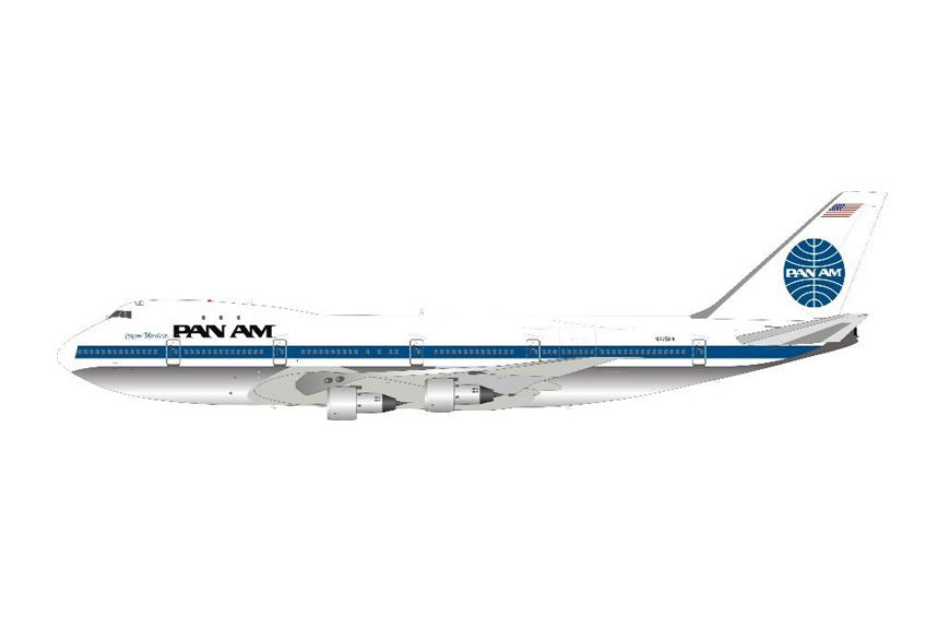 747-100 Pan American Airlines N725PA with stand 1/200 [IF741PA0121P]