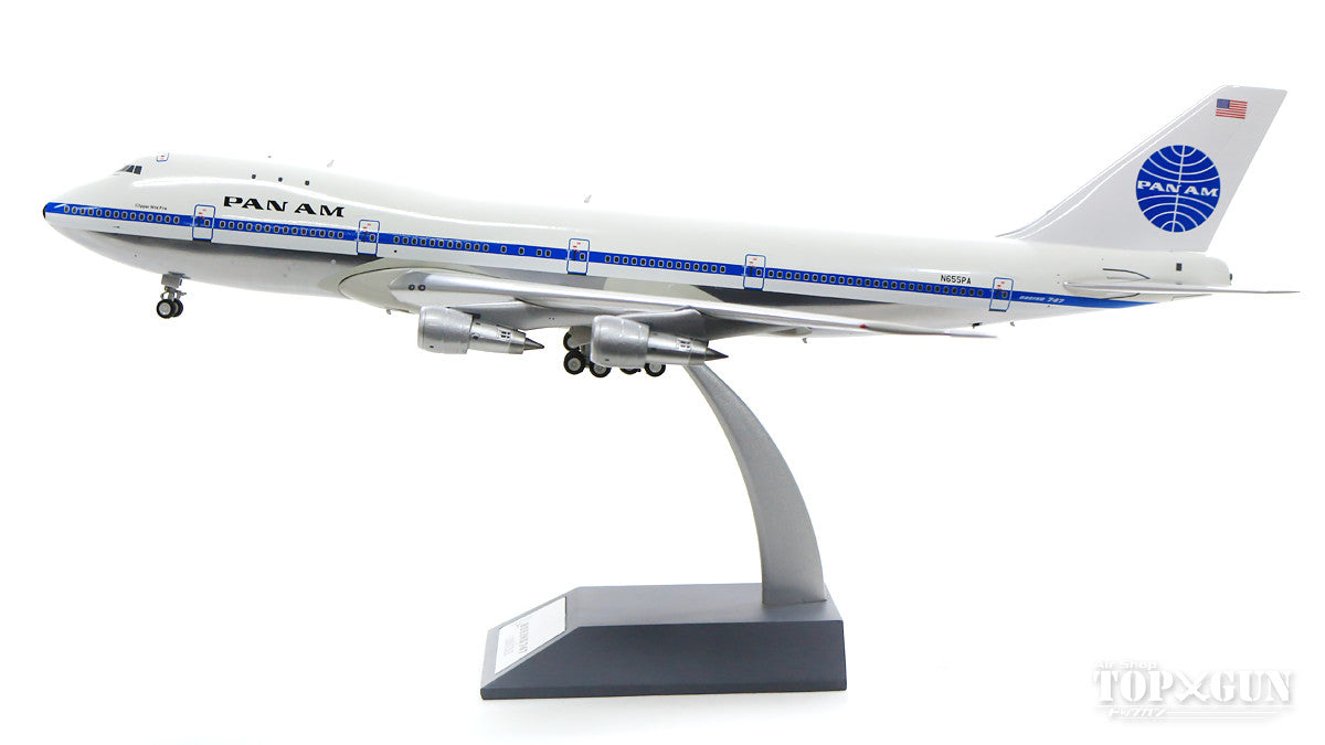 747-100 Pan American Airways N655PA Clipper Wild Fire with stand polished 1/200 [IF741PA0719P]