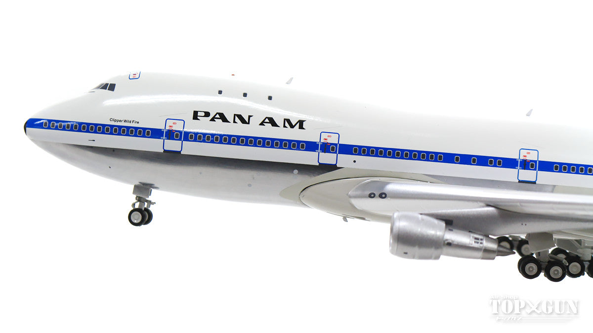 747-100 Pan American Airways N655PA Clipper Wild Fire with stand polished 1/200 [IF741PA0719P]