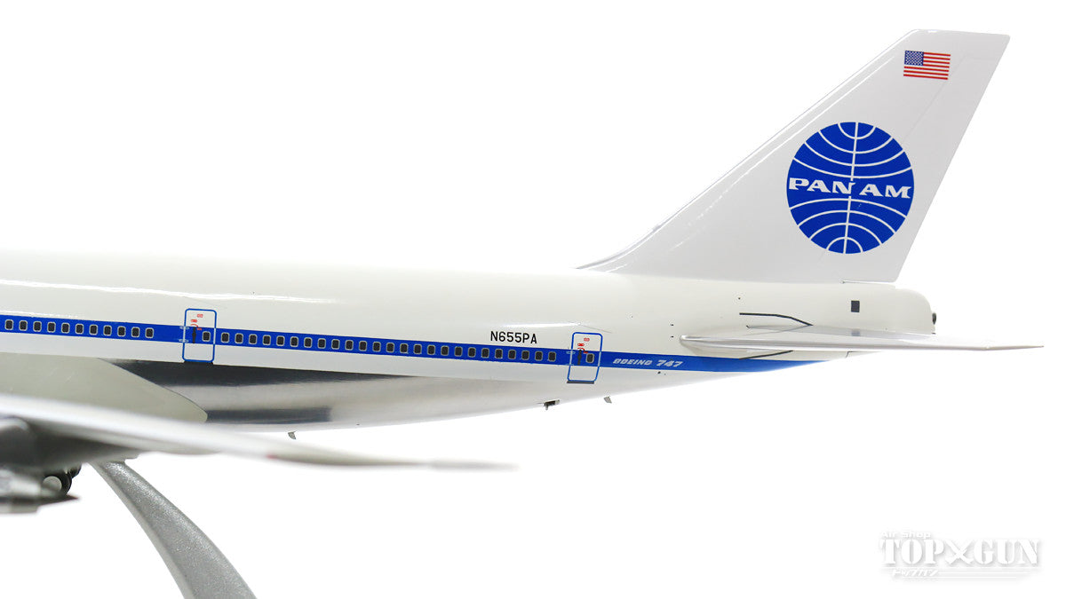 747-100 Pan American Airways N655PA Clipper Wild Fire with stand polished 1/200 [IF741PA0719P]