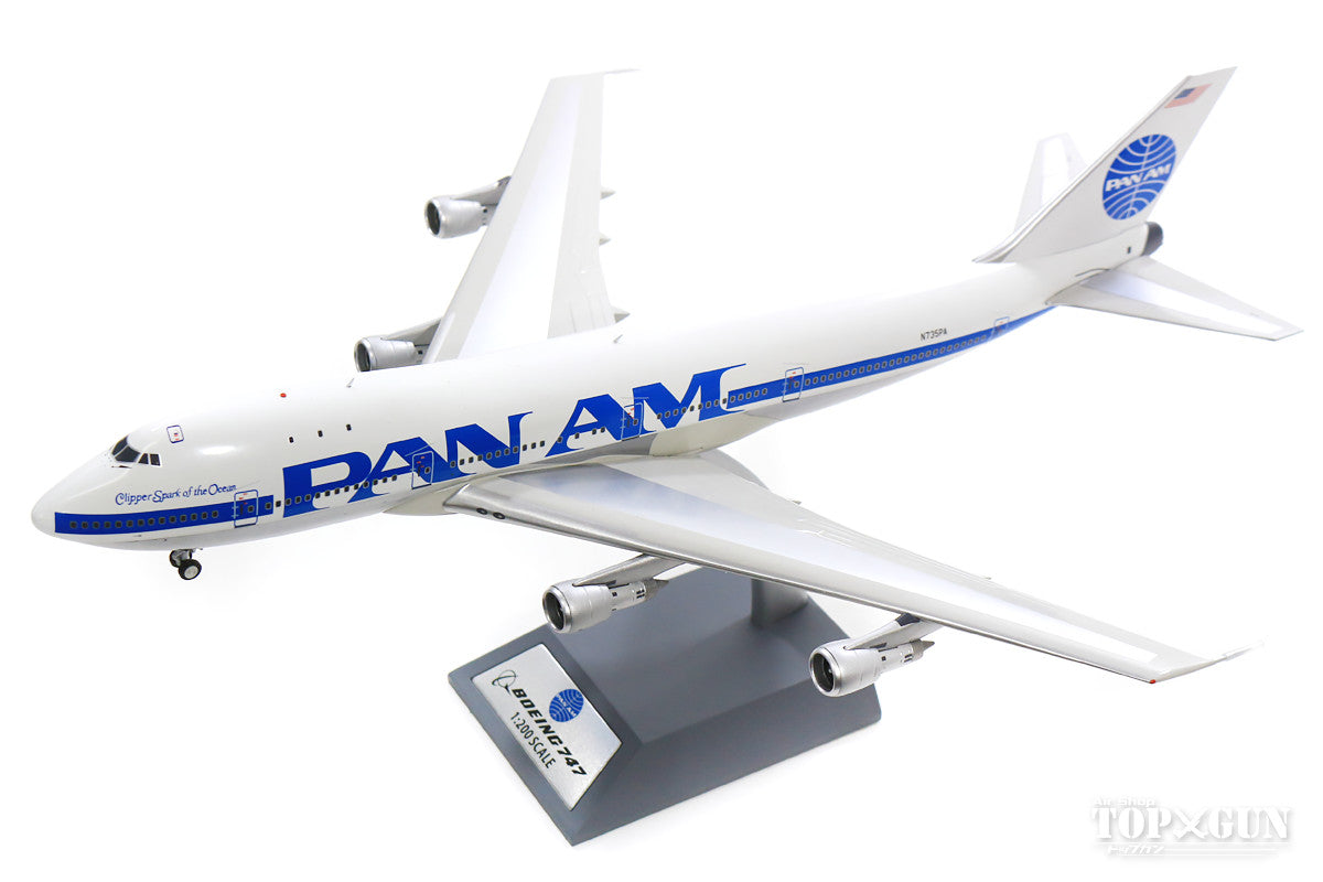 747-100 Pan American Airlines N735PA Hybrid Painted Aircraft (Stand Included) 1/200 [IF741PAA0918]