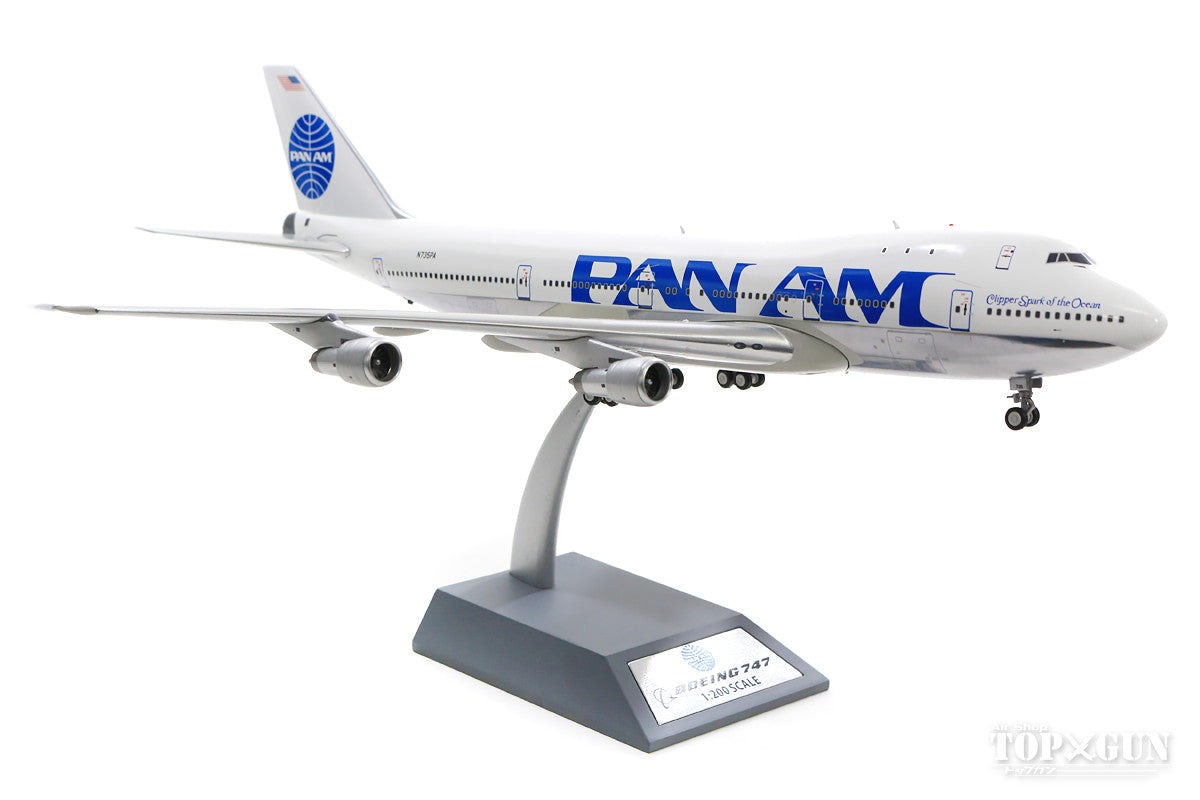 747-100 Pan American Airlines N735PA Hybrid Painted Aircraft (Stand Included) 1/200 [IF741PAA0918]