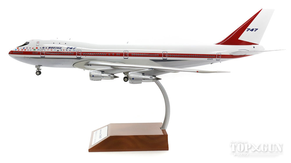 747-100 ボーイング社 ハウスカラー ロールアウト機 (Polished) 69年 N7470 (スタンド付属) 1/200 ※金属製  [IF741RO001P]