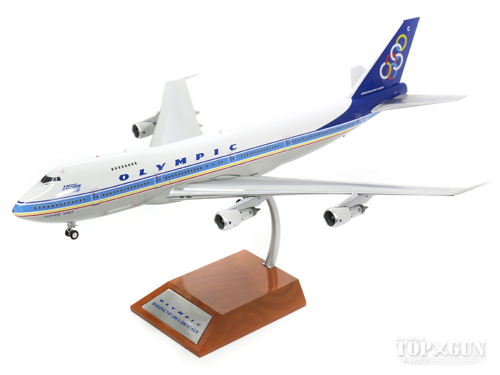 747-200 Olympic Airlines early 90s "Olympic Spirit" SX-OAC (stand included) 1/200 *Made of metal [IF7420216]