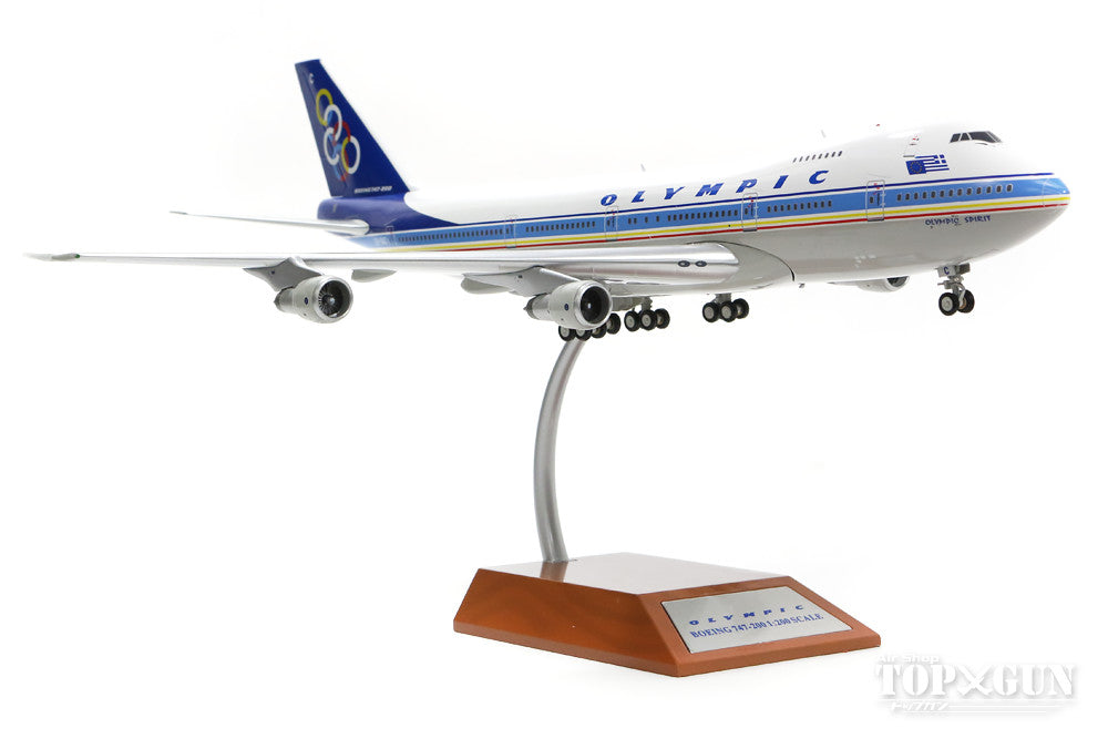 747-200 Olympic Airlines early 90s "Olympic Spirit" SX-OAC (stand included) 1/200 *Made of metal [IF7420216]