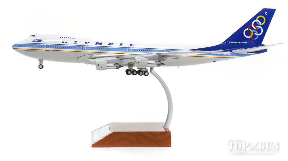 747-200 Olympic Airlines early 90s "Olympic Spirit" SX-OAC (stand included) 1/200 *Made of metal [IF7420216]