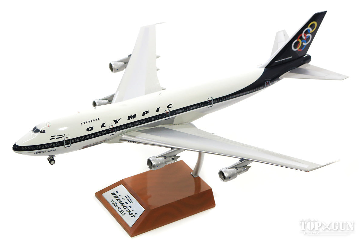 747-200B Olympic Airlines 1980s Polished finish (stand included) SX-OAB 1/200 *Made of metal [IF7420318P]