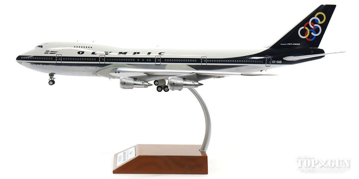 747-200B Olympic Airlines 1980s Polished finish (stand included) SX-OAB 1/200 *Made of metal [IF7420318P]