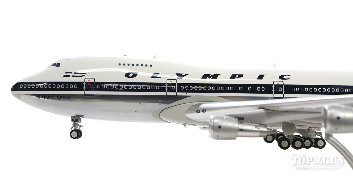 747-200B オリンピック航空 80年代 ポリッシュ仕上 （スタンド付属） SX-OAB 1/200 ※金属製 [IF7420318P]