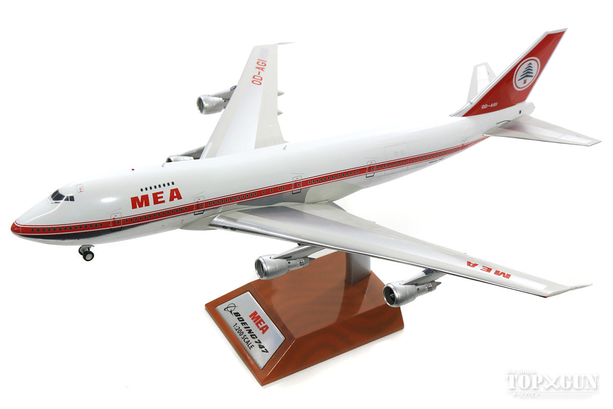 747-200 MEA Middle East Airlines 1970s (stand included) OD-AGH 1/200 *Made of metal [IF7420618P]