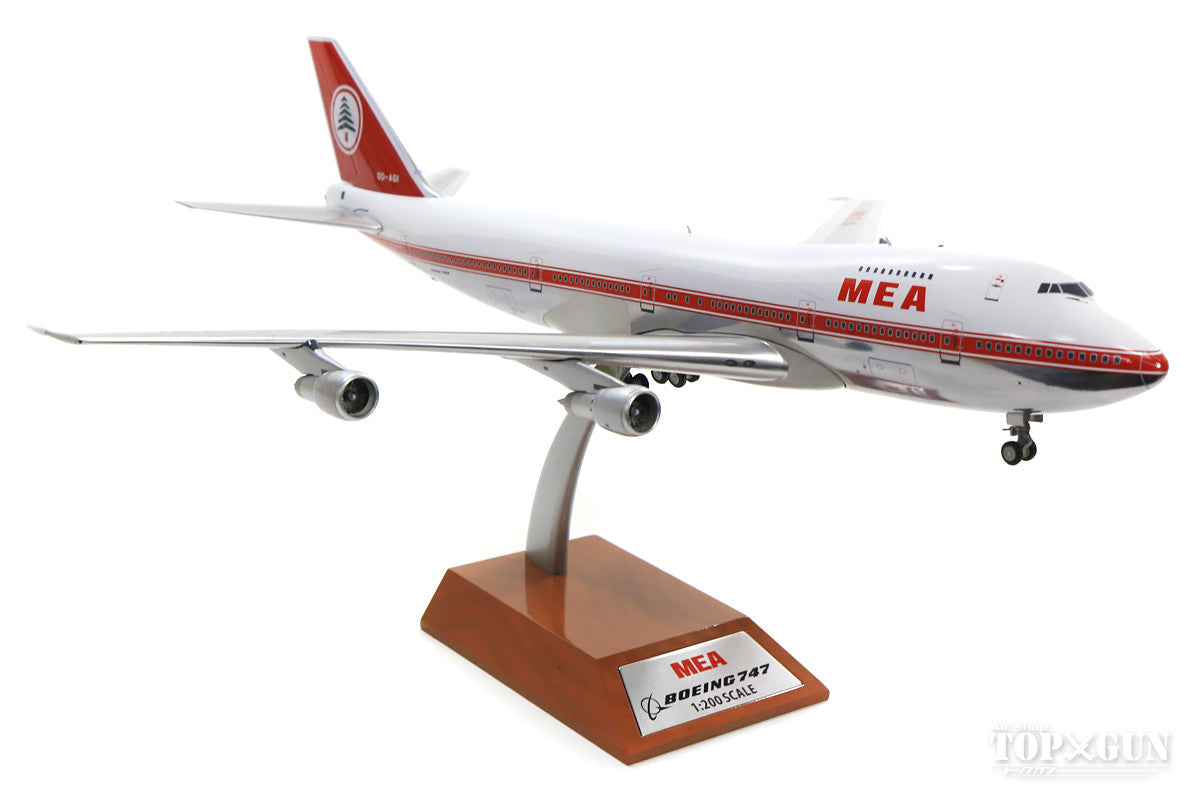 747-200 MEAミドルイースト航空 70年代 （スタンド付属） OD-AGH 1/200 ※金属製 [IF7420618P]