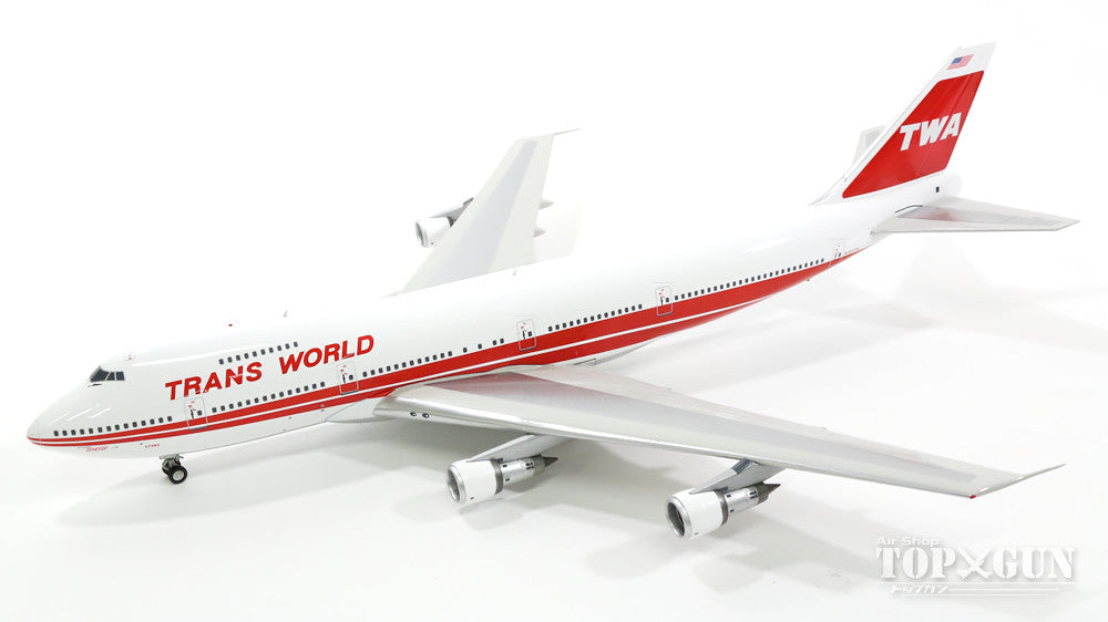 747-200 TWAトランスワールド航空 8-90年代 N305TW (スタンド付属) 1/200 ※金属製 [IF7421015]
