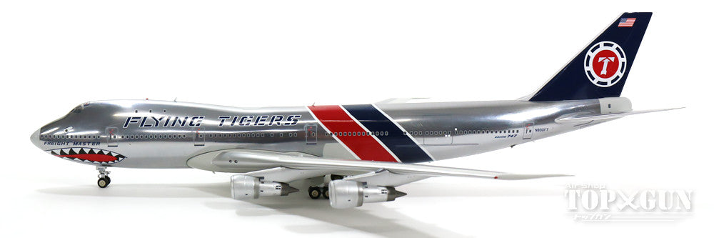747-100SF （改造貨物型) フライングタイガー航空 「シャークマウス塗装」 70年代 N800FT (スタンド付属) 1/200 ※金属製 [IF7421015PB]