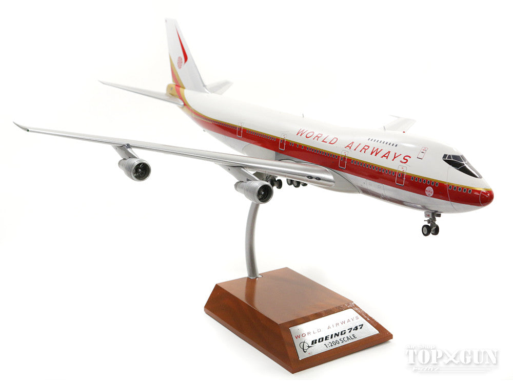 747-200C World Airlines 1970s N748WA (stand included) 1/200 *Made of metal [IF7421017P]