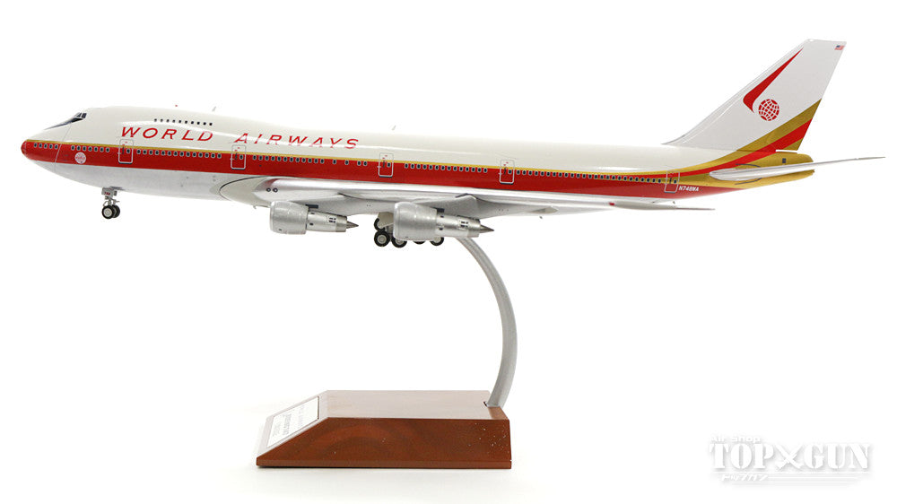 747-200C World Airlines 1970s N748WA (stand included) 1/200 *Made of metal [IF7421017P]