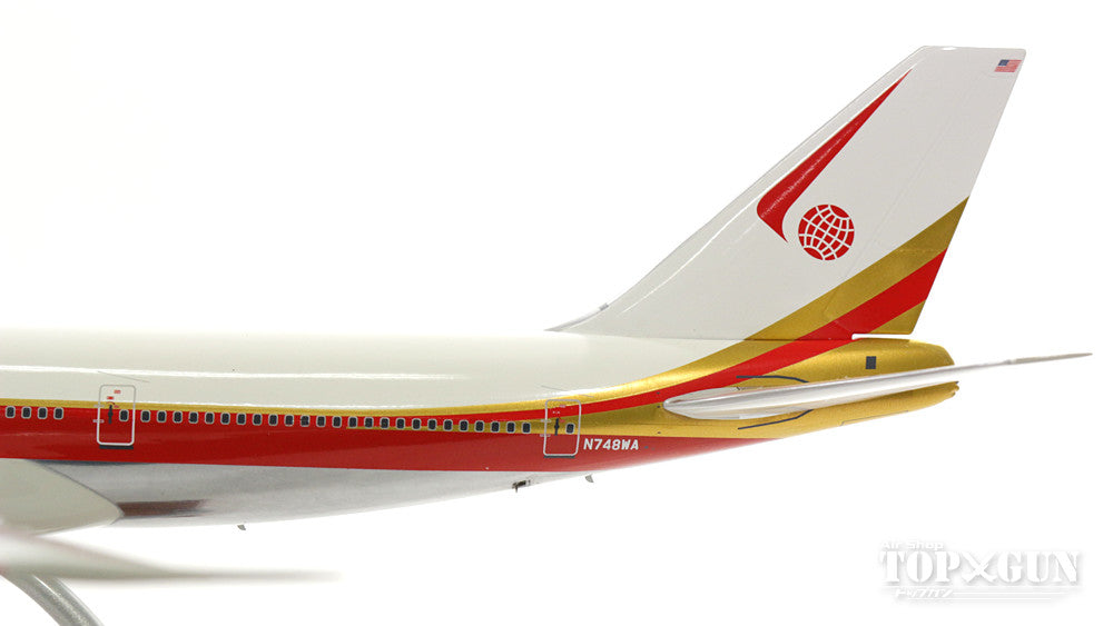 747-200C World Airlines 1970s N748WA (stand included) 1/200 *Made of metal [IF7421017P]