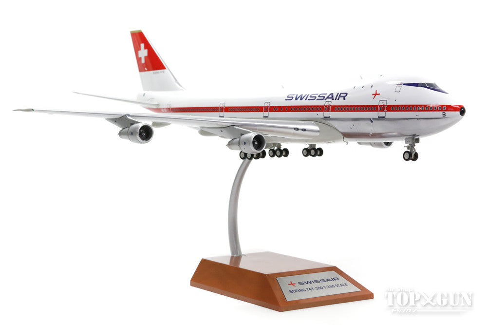 747-200B Swissair 1970s Polished Finish HB-IGB "Zurich" (Stand Included) 1/200 *Made of Metal [IF7421216P]