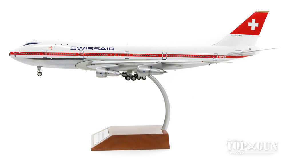 747-200B Swissair 1970s Polished Finish HB-IGB "Zurich" (Stand Included) 1/200 *Made of Metal [IF7421216P]