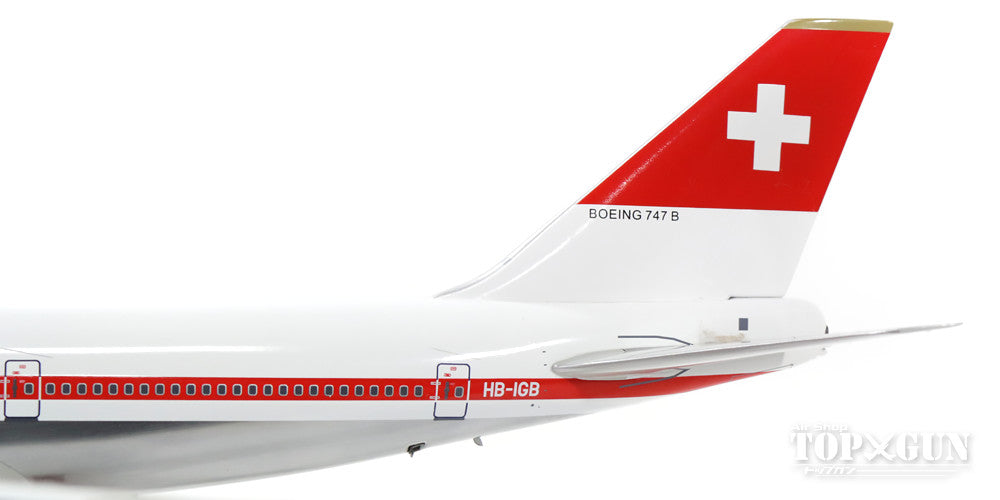 747-200B Swissair 1970s Polished Finish HB-IGB "Zurich" (Stand Included) 1/200 *Made of Metal [IF7421216P]