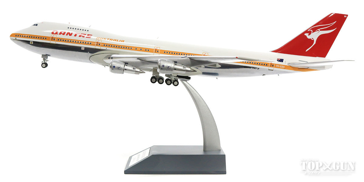 747-200 カンタス・オーストラリア航空 70-80年代 ポリッシュ仕上 （スタンド付属） VH-EBH 「City of Newcastle」 1/200 ※金属製 [IF742QFA01P]