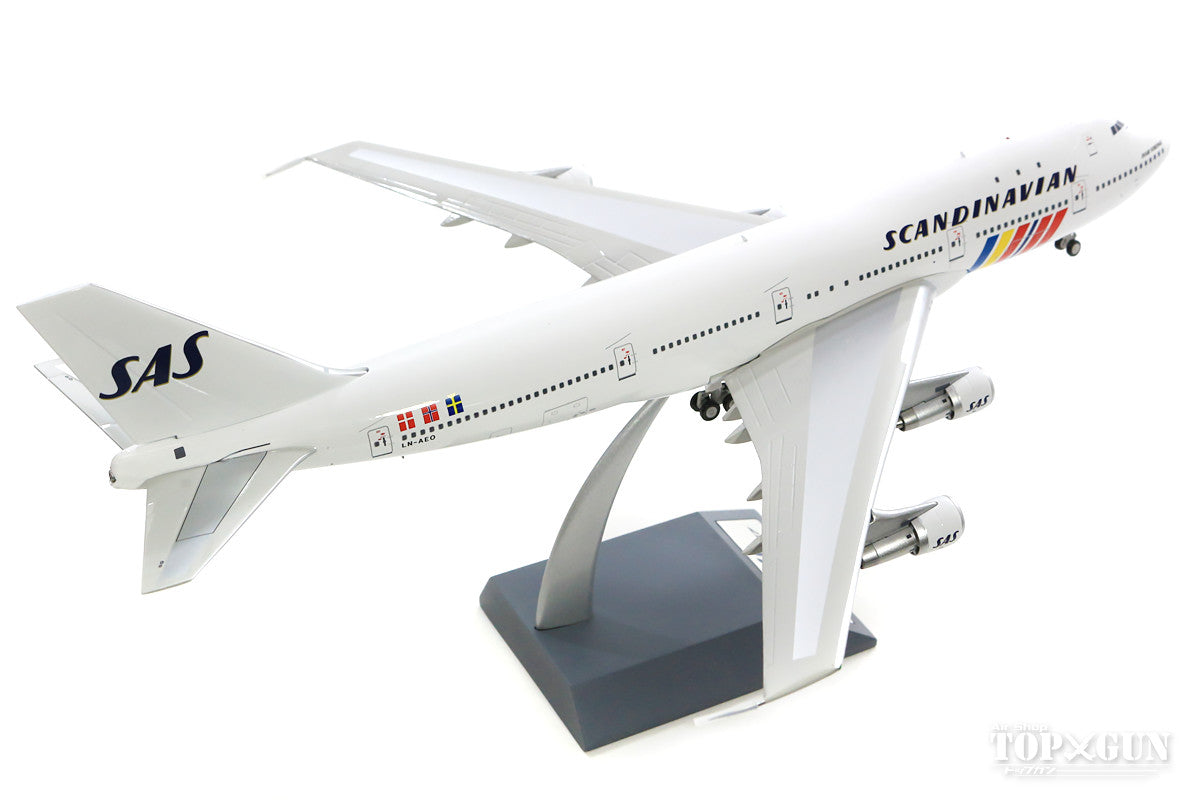 747-200B SAS Scandinavian Airlines 1980s (stand included) LN-AEO "Ivar Viking" 1/200 *Made of metal [IF742SAS0618]