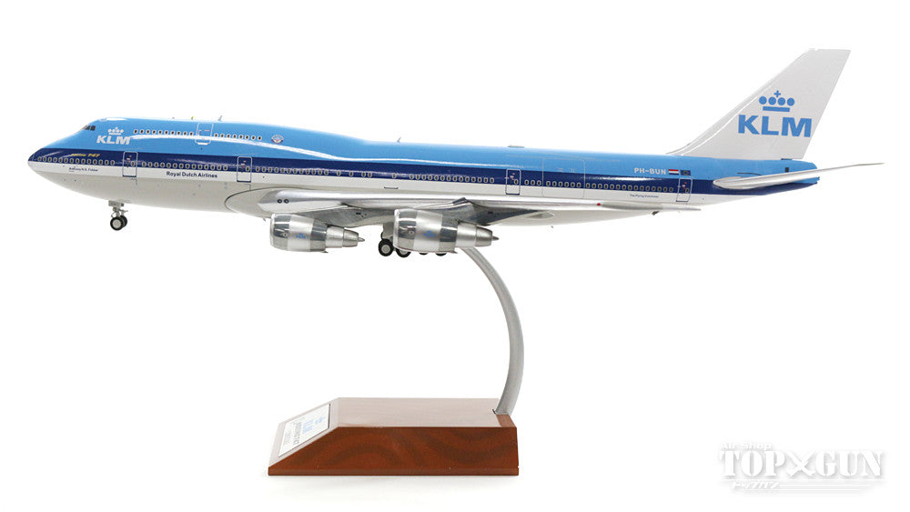747-200BM（SUD） KLMオランダ航空 8-90年代 (スタンド付属) PH-BUN 「Anthony H.G. Fokker」 1/200  ※金属製 [IF742SUD1017]