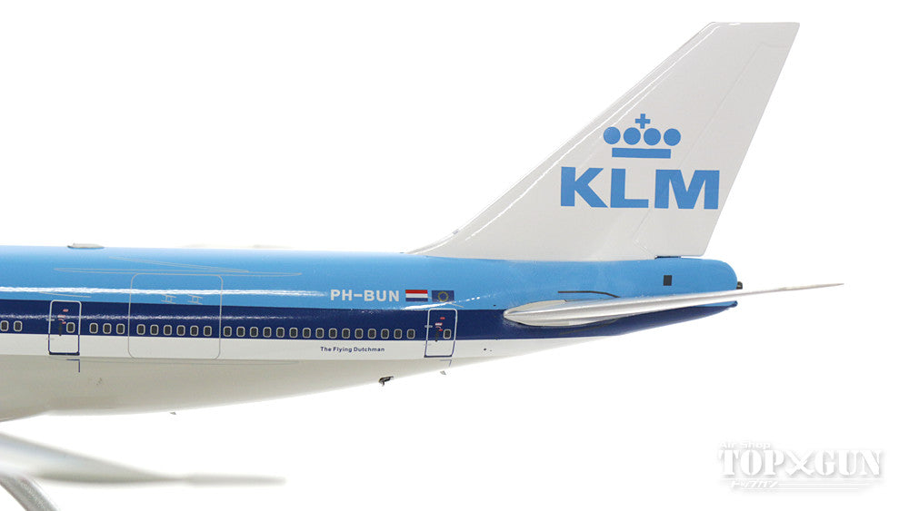 747-200BM（SUD） KLMオランダ航空 8-90年代 (スタンド付属) PH-BUN 「Anthony H.G. Fokker」 1/200 ※金属製 [IF742SUD1017]