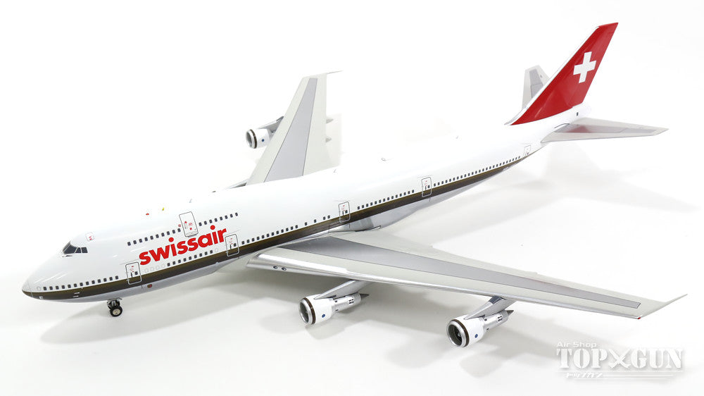 747-300 スイス航空 90年代 茶帯 HB-IGE (スタンド付属) 1/200 ※金属製 [IF7430915P]